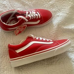 Vans Old Skool Canvas Formula One Red sz 8.5